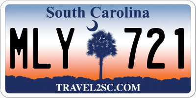 SC license plate MLY721
