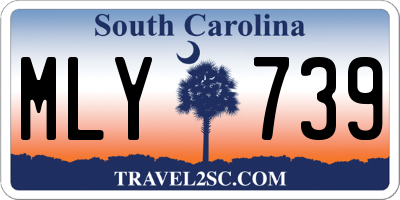 SC license plate MLY739