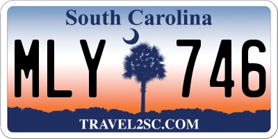 SC license plate MLY746
