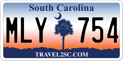 SC license plate MLY754