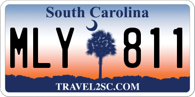SC license plate MLY811