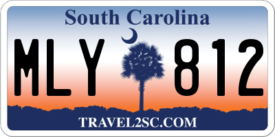 SC license plate MLY812