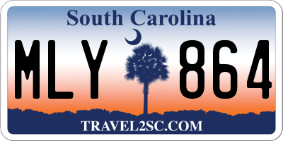SC license plate MLY864