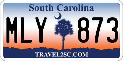 SC license plate MLY873
