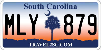 SC license plate MLY879