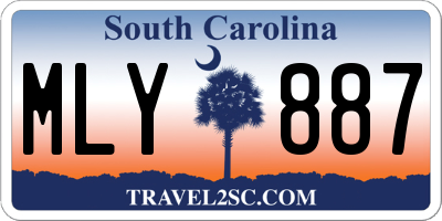 SC license plate MLY887