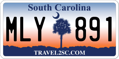 SC license plate MLY891