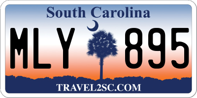 SC license plate MLY895