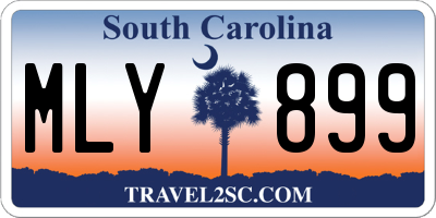 SC license plate MLY899