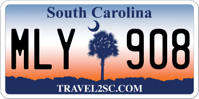SC license plate MLY908