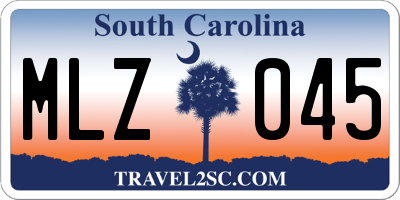 SC license plate MLZ045