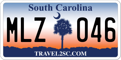 SC license plate MLZ046