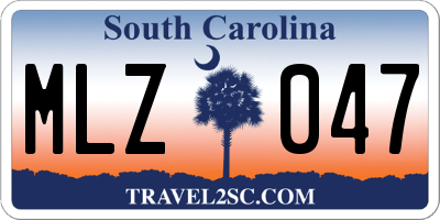 SC license plate MLZ047