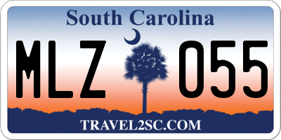 SC license plate MLZ055