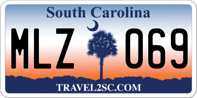 SC license plate MLZ069
