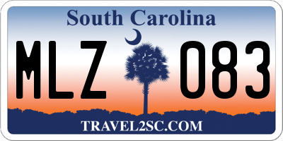 SC license plate MLZ083