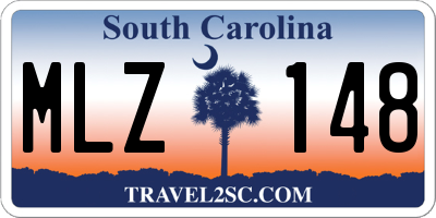 SC license plate MLZ148