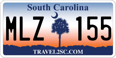 SC license plate MLZ155