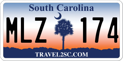 SC license plate MLZ174