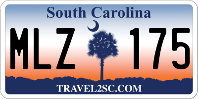 SC license plate MLZ175