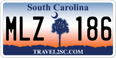 SC license plate MLZ186