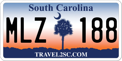 SC license plate MLZ188