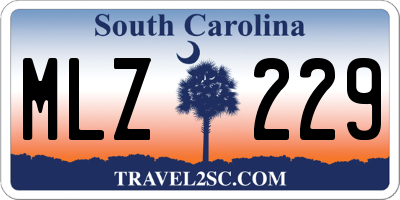 SC license plate MLZ229