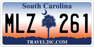 SC license plate MLZ261