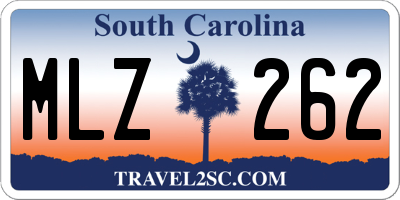 SC license plate MLZ262
