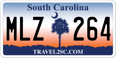 SC license plate MLZ264