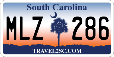 SC license plate MLZ286