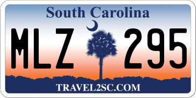 SC license plate MLZ295