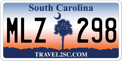 SC license plate MLZ298