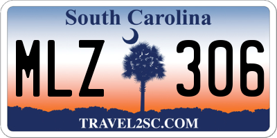 SC license plate MLZ306