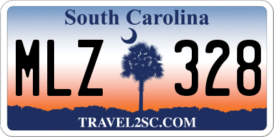 SC license plate MLZ328