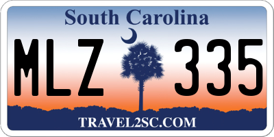 SC license plate MLZ335