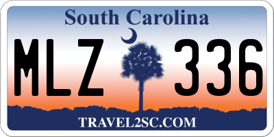 SC license plate MLZ336
