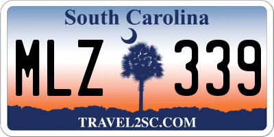 SC license plate MLZ339