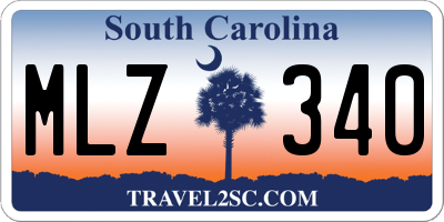SC license plate MLZ340