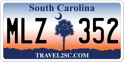SC license plate MLZ352