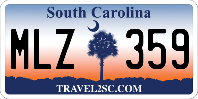 SC license plate MLZ359