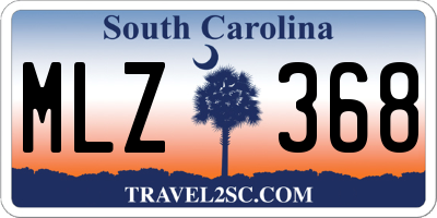 SC license plate MLZ368