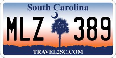 SC license plate MLZ389