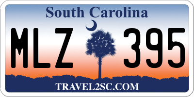 SC license plate MLZ395