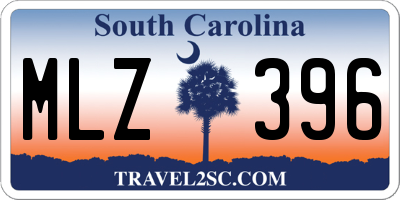 SC license plate MLZ396