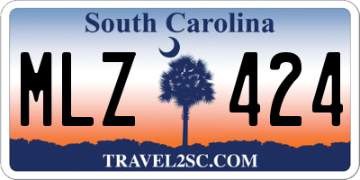 SC license plate MLZ424