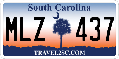 SC license plate MLZ437
