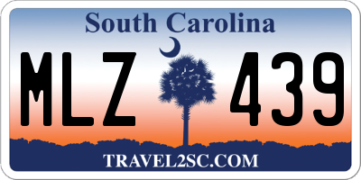 SC license plate MLZ439
