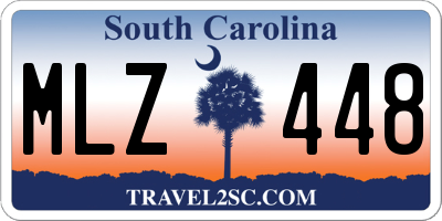 SC license plate MLZ448