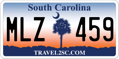 SC license plate MLZ459